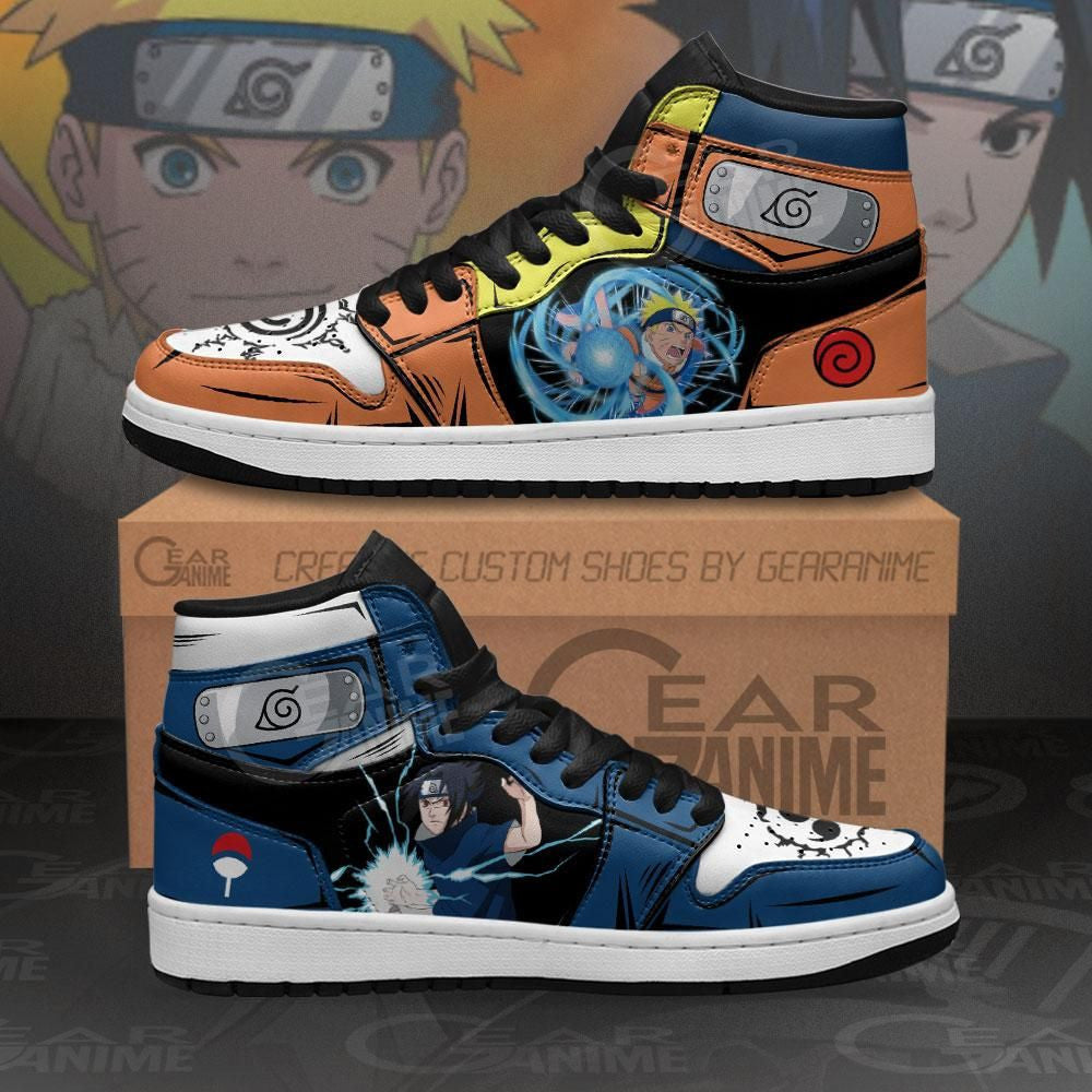 Ideafootwear Naruto AJ1 High Sneakers Shoes For Men And Women 16