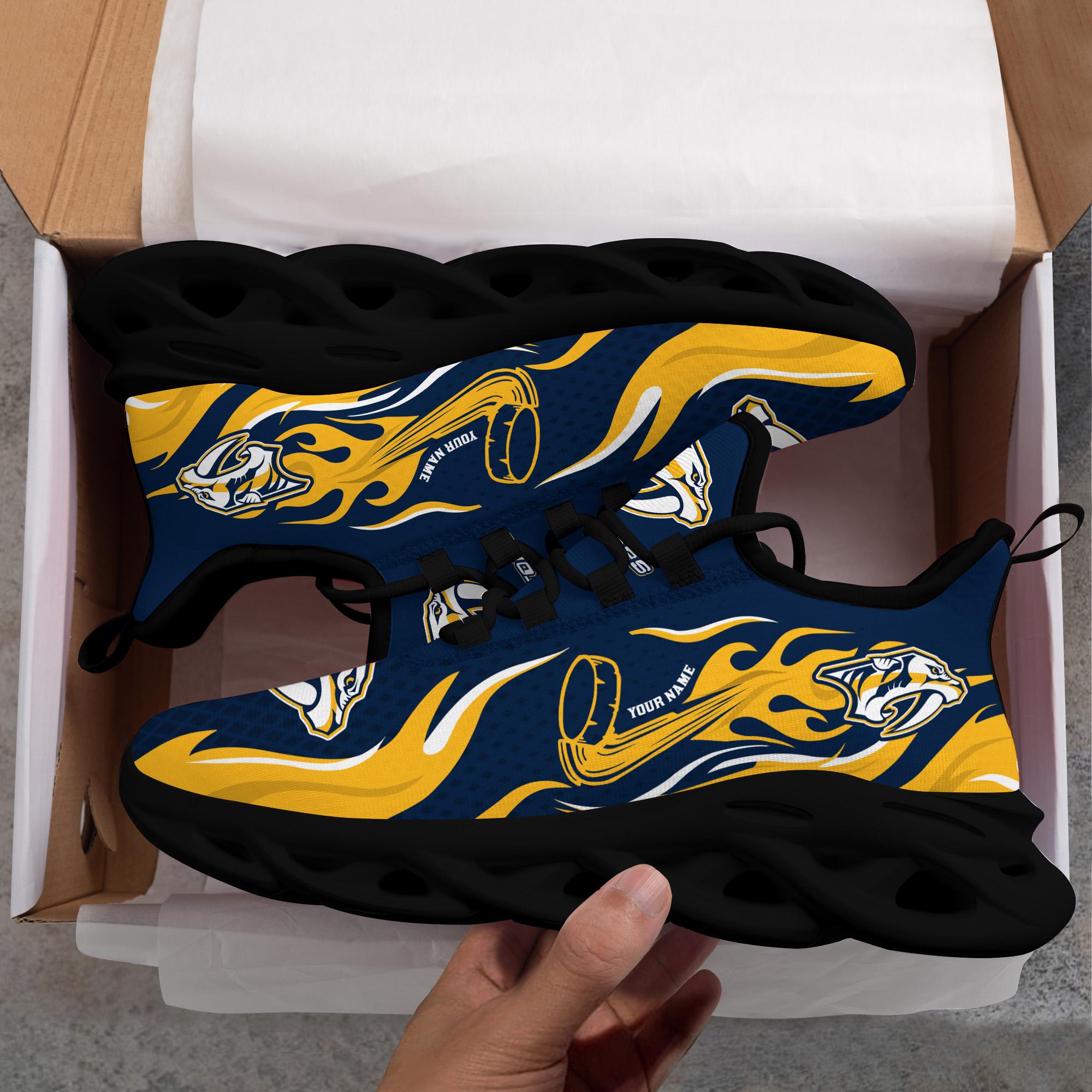 Ideafootwear Nashville Predators Max Soul Shoes Sneakers For Men And Women 3