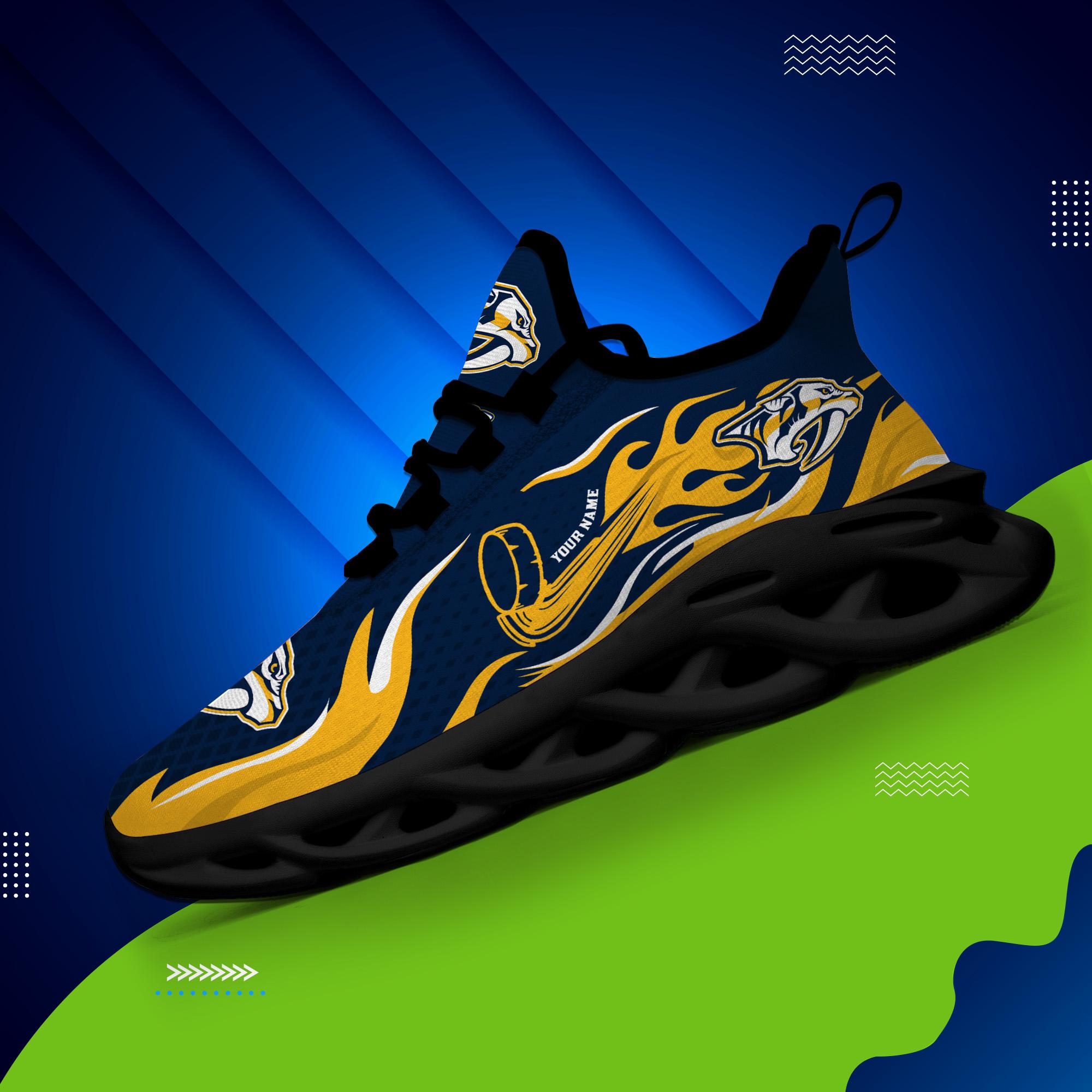 Ideafootwear Nashville Predators Max Soul Shoes Sneakers For Men And Women 3