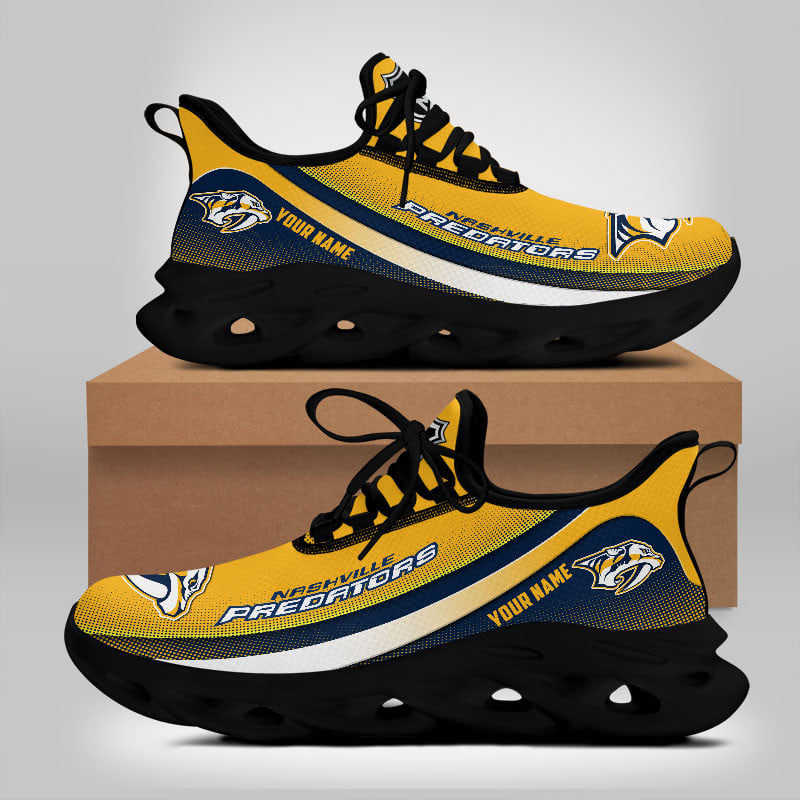 Ideafootwear Nashville Predators Max Soul Shoes Sneakers For Men And Women 1
