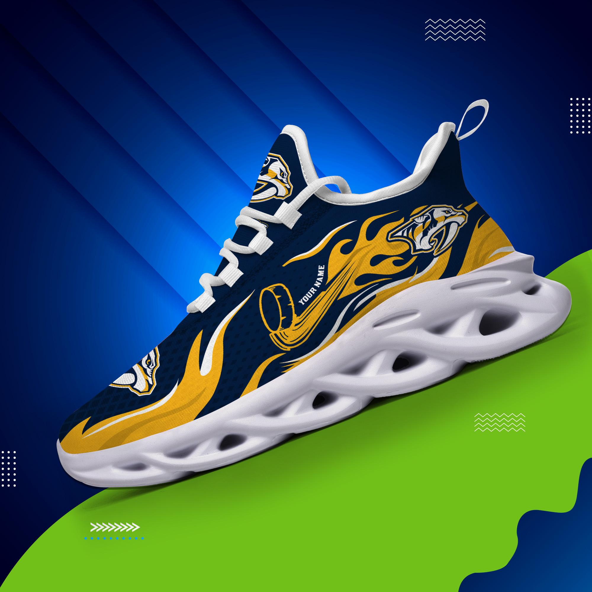 Ideafootwear Nashville Predators Max Soul Shoes Sneakers For Men And Women 3