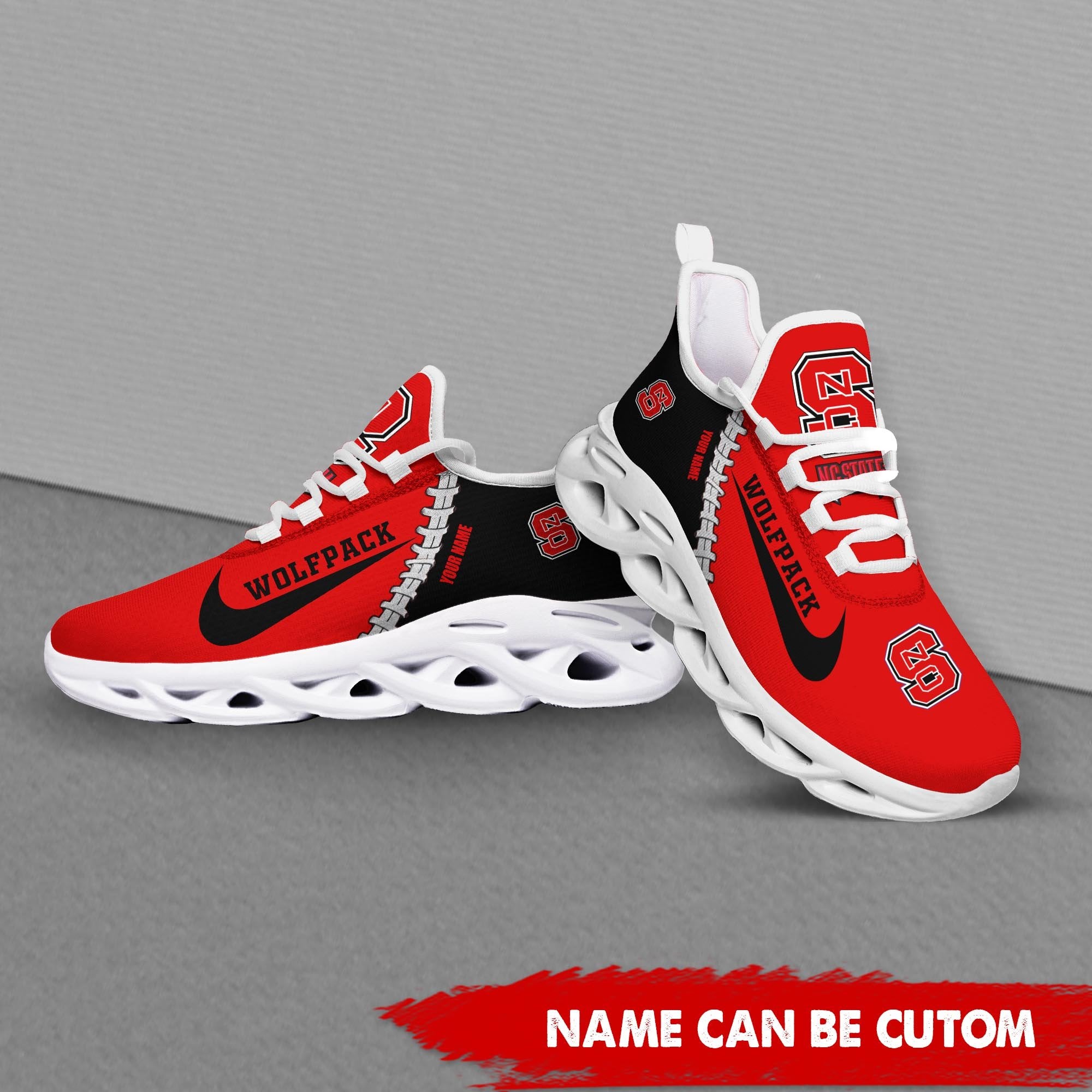 Ideafootwear NC State Wolfpack Max Soul Shoes Sneakers For Men And Women 2