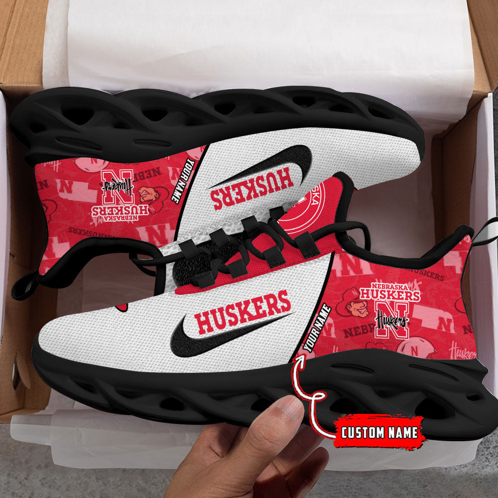 Ideafootwear Nebraska Cornhuskers Max Soul Shoes Sneakers For Men And Women 1