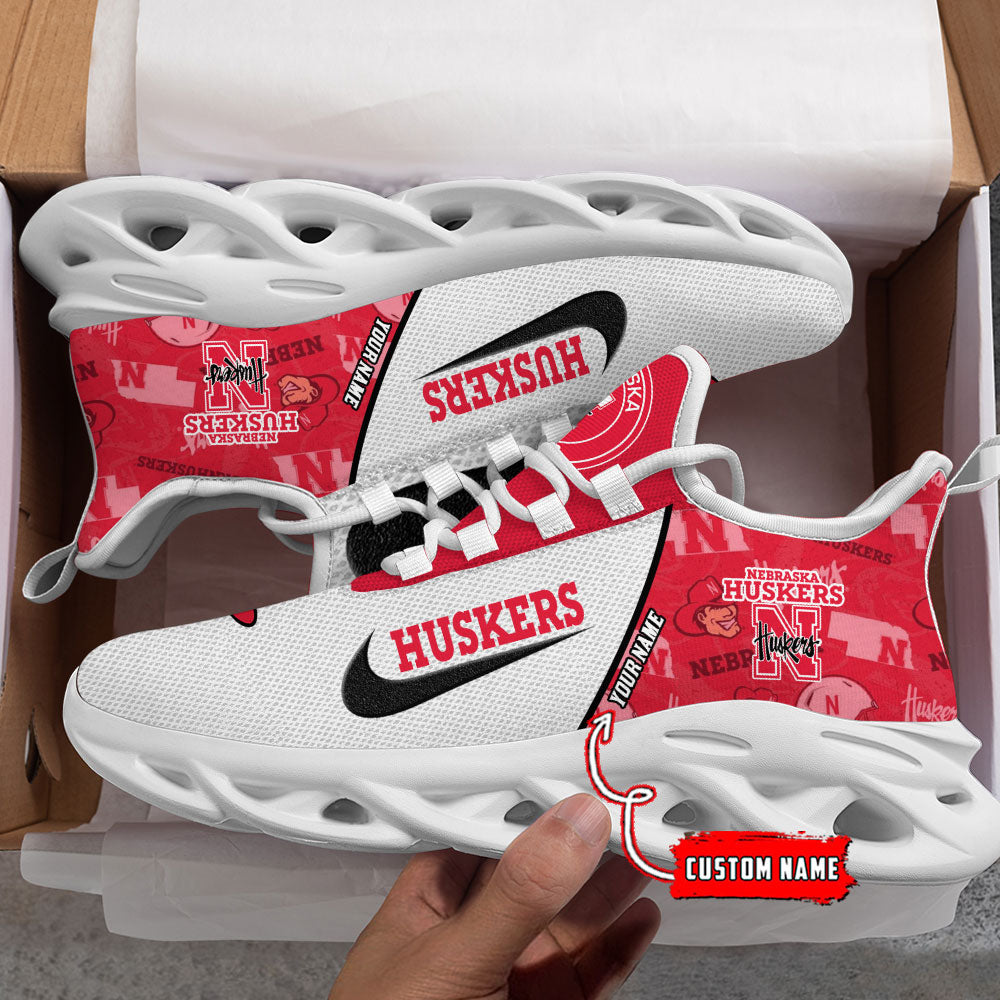 Ideafootwear Nebraska Cornhuskers Max Soul Shoes Sneakers For Men And Women 1
