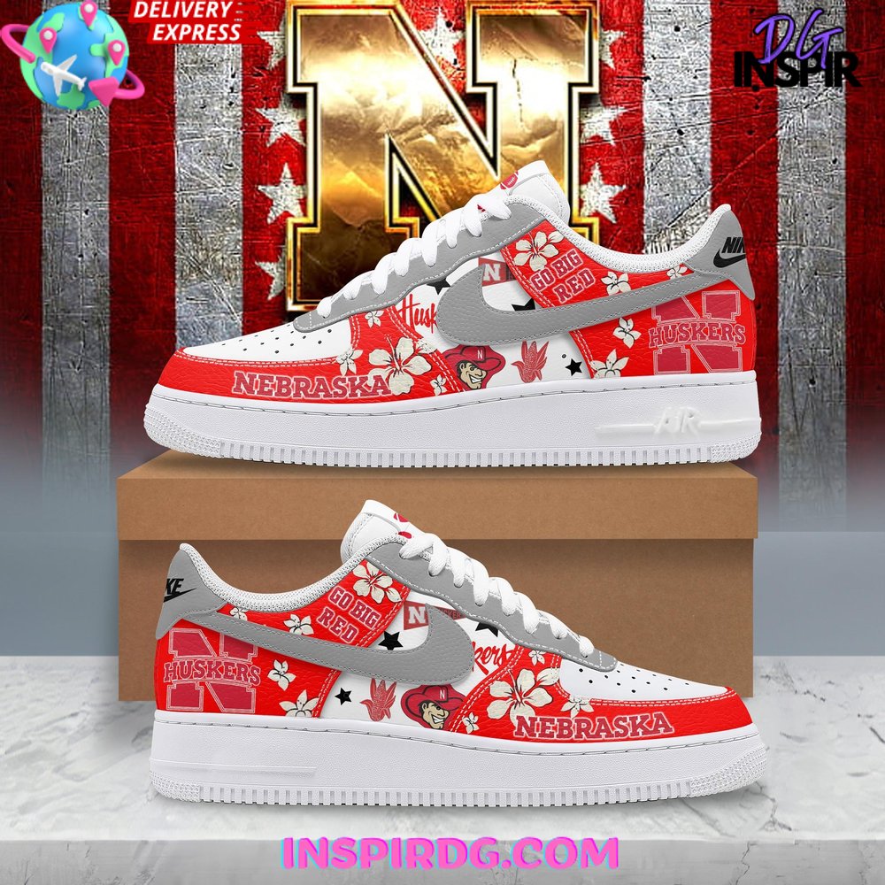 Ideafootwear Nebraska Huskers Air Low-Top Sneakers Shoes For Men And Women 2