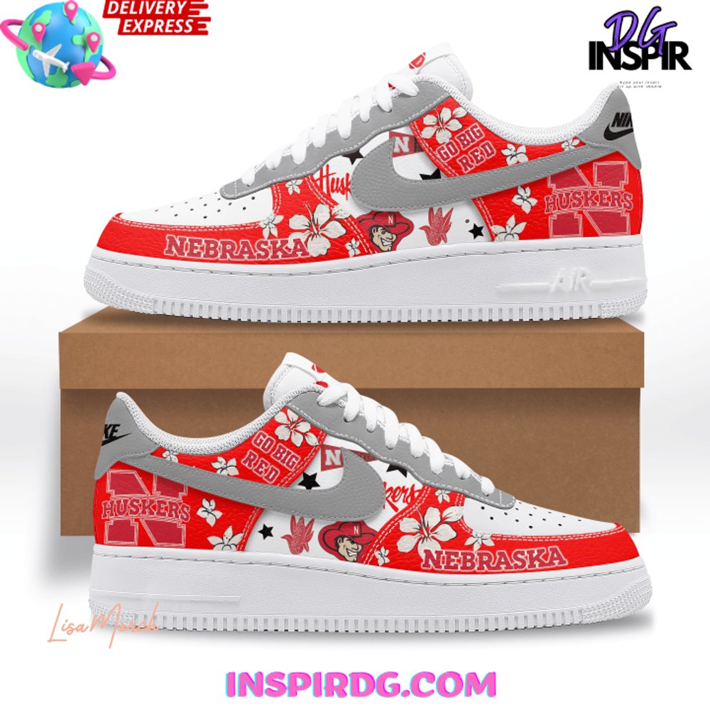 Ideafootwear Nebraska Huskers Air Low-Top Sneakers Shoes For Men And Women 2
