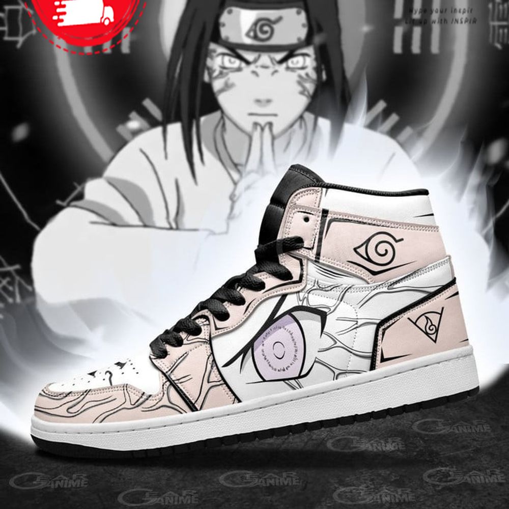 Ideafootwear Neji Byakugan Eyes AJ1 High Sneakers Shoes For Men And Women 1
