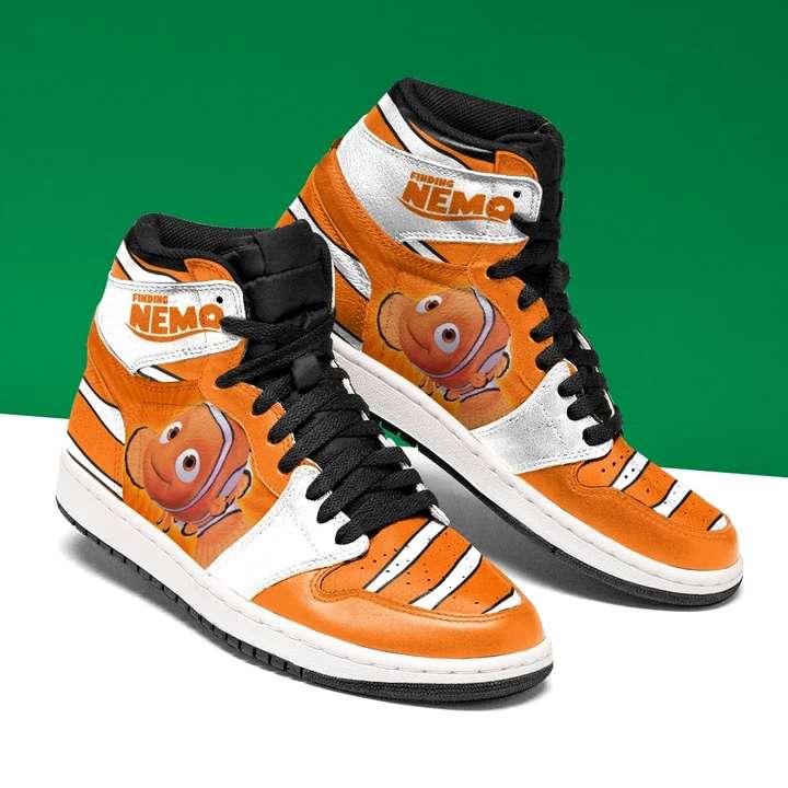 Ideafootwear Nemo Fish Finding Nemo AJ1 High Sneakers Shoes For Men And Women 1