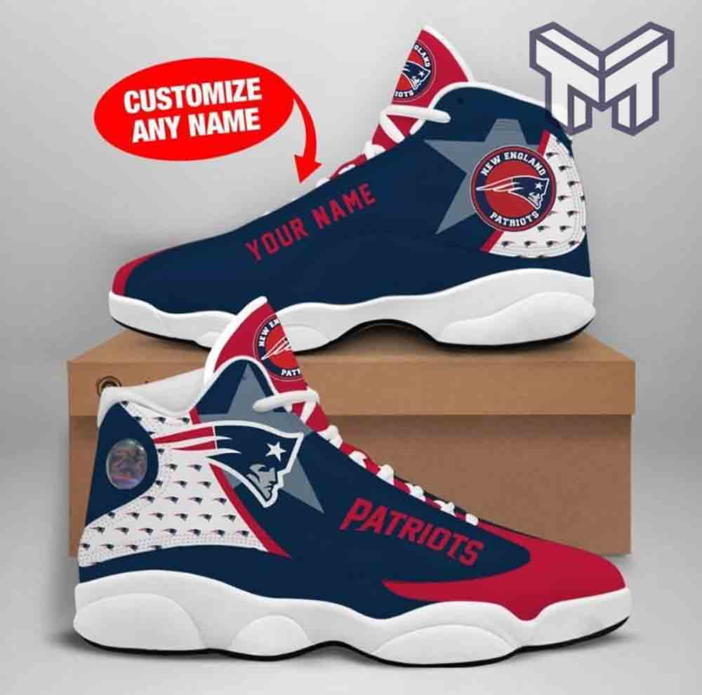 Ideafootwear New England Patriots AJ13 Sneakers Shoes For Men And Women 9