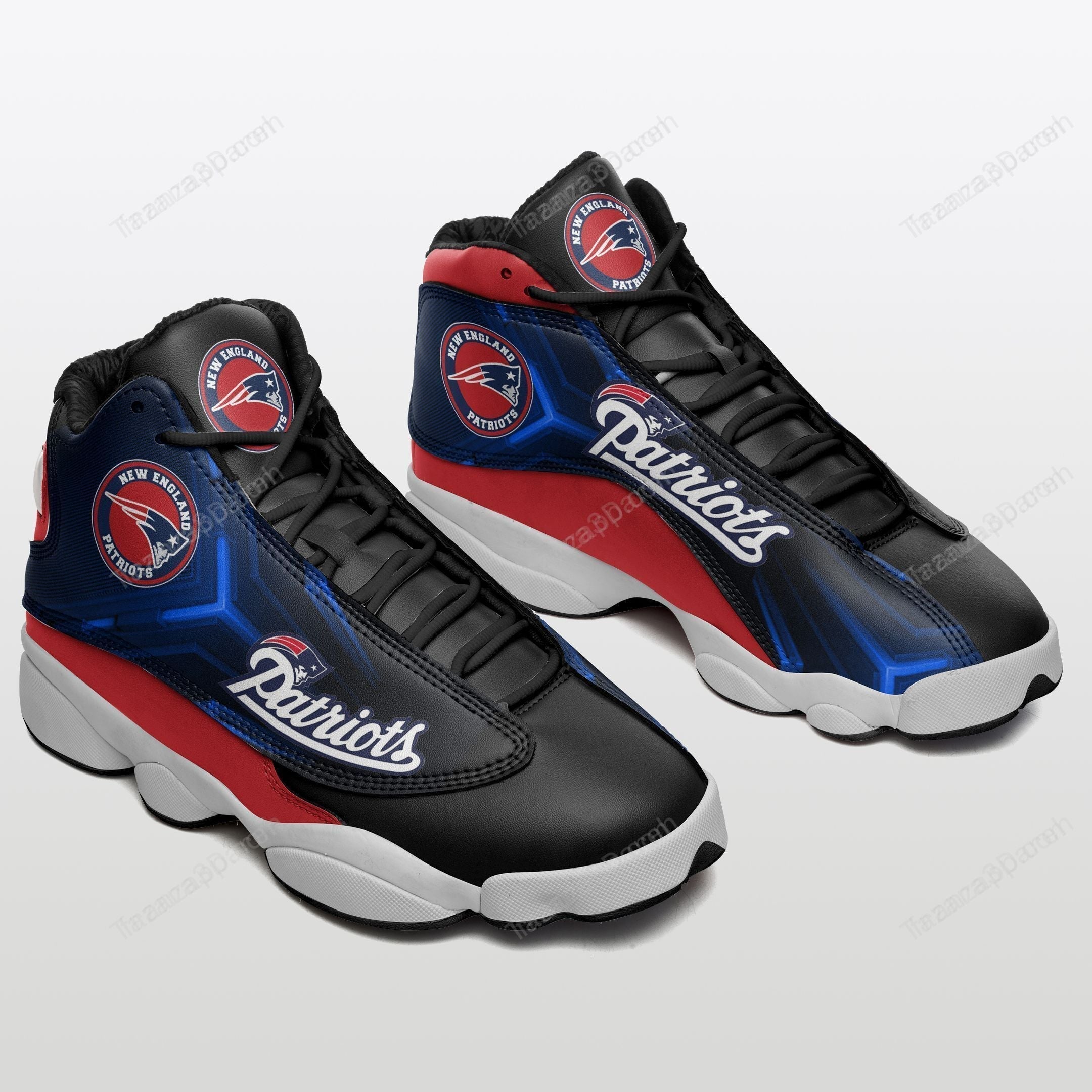 Ideafootwear New England Patriots AJ13 Sneakers Shoes For Men And Women 14