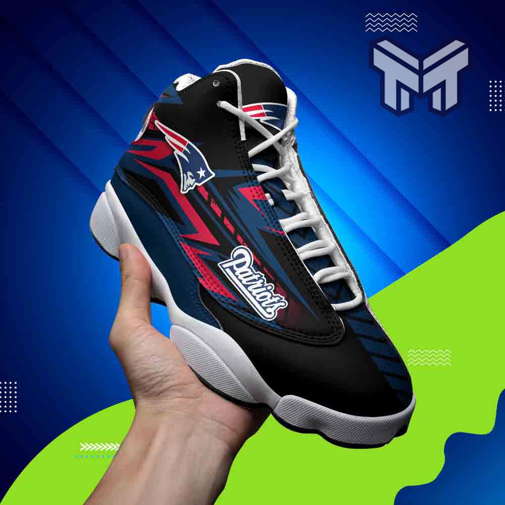 Ideafootwear New England Patriots AJ13 Sneakers Shoes For Men And Women 4