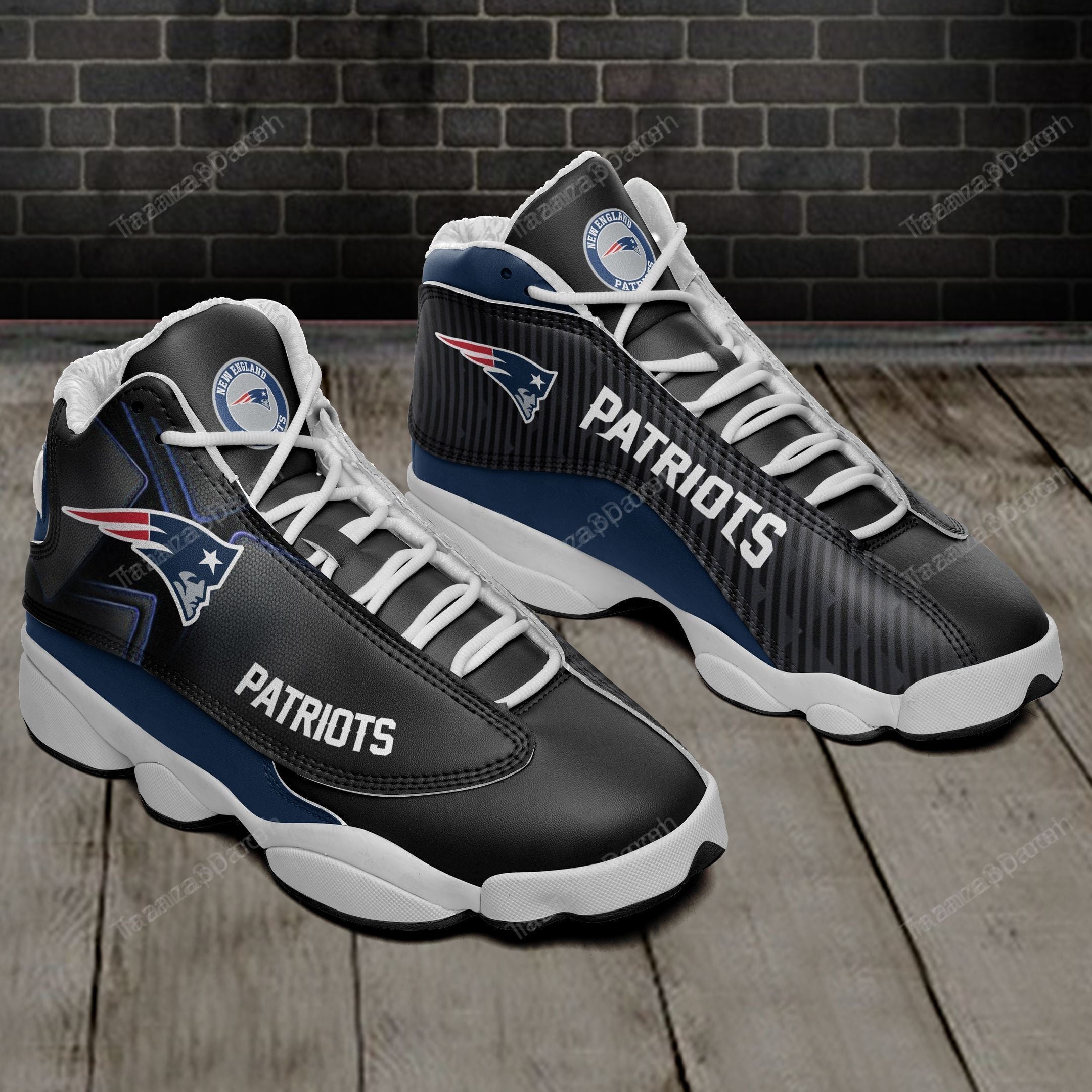 Ideafootwear New England Patriots AJ13 Sneakers Shoes For Men And Women 17