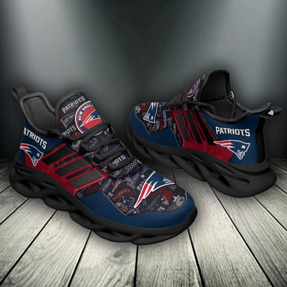 Ideafootwear New England Patriots Max Soul Shoes Sneakers For Men And Women 10