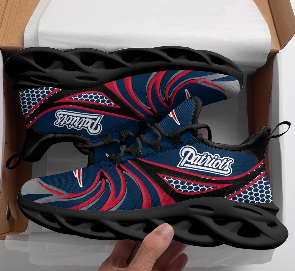 Ideafootwear New England Patriots Max Soul Shoes Sneakers For Men And Women 26