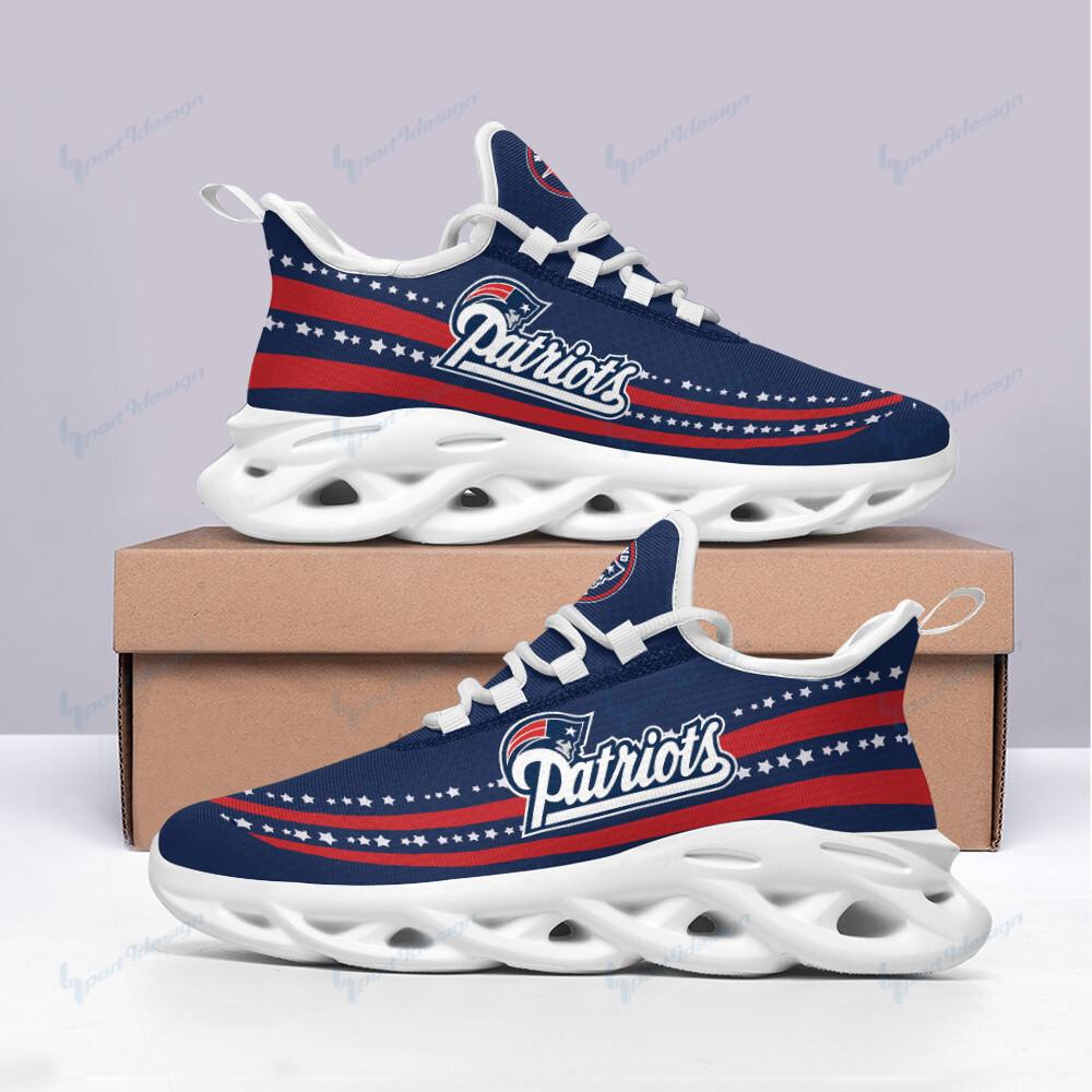 Ideafootwear New England Patriots Max Soul Shoes Sneakers For Men And Women 13