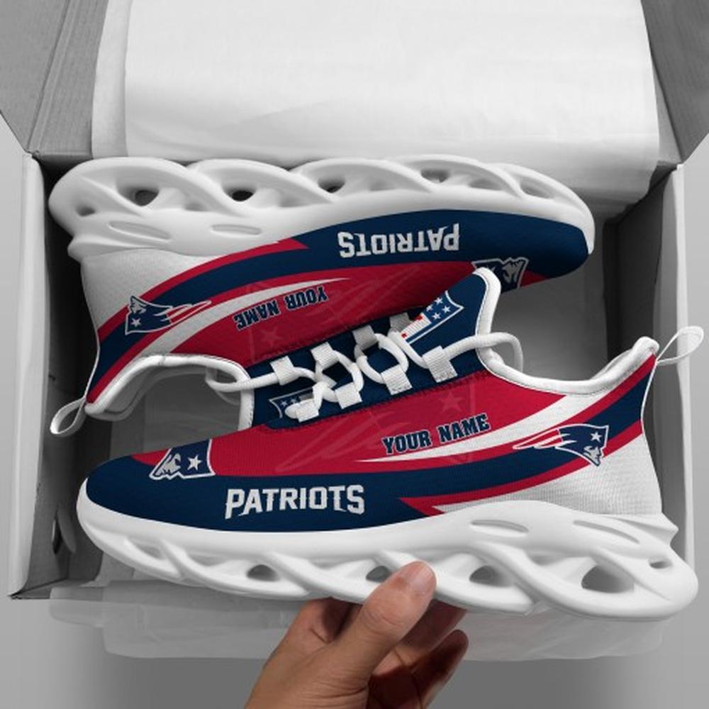 Ideafootwear New England Patriots Max Soul Shoes Sneakers For Men And Women 48