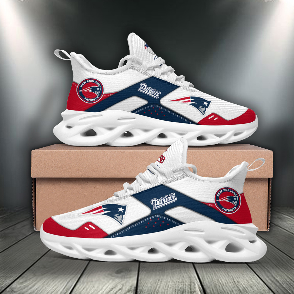 Ideafootwear New England Patriots Max Soul Shoes Sneakers For Men And Women 2