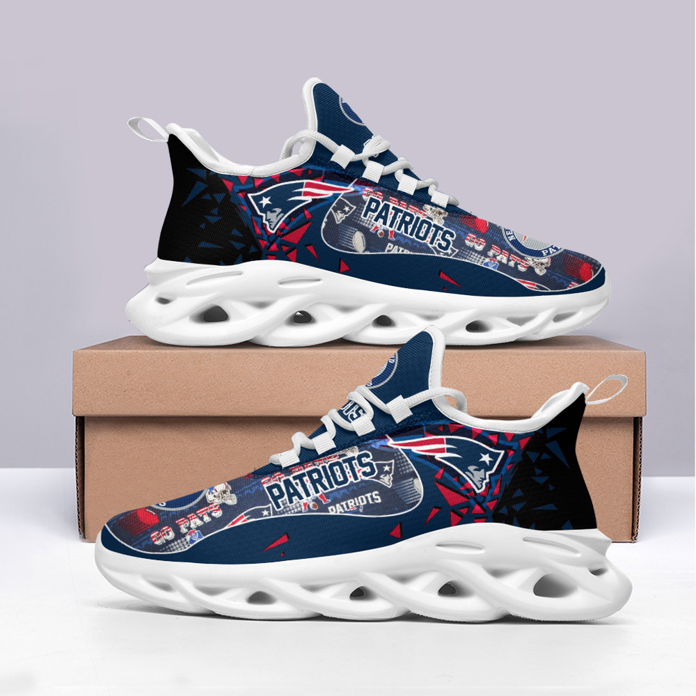 Ideafootwear New England Patriots Max Soul Shoes Sneakers For Men And Women 18