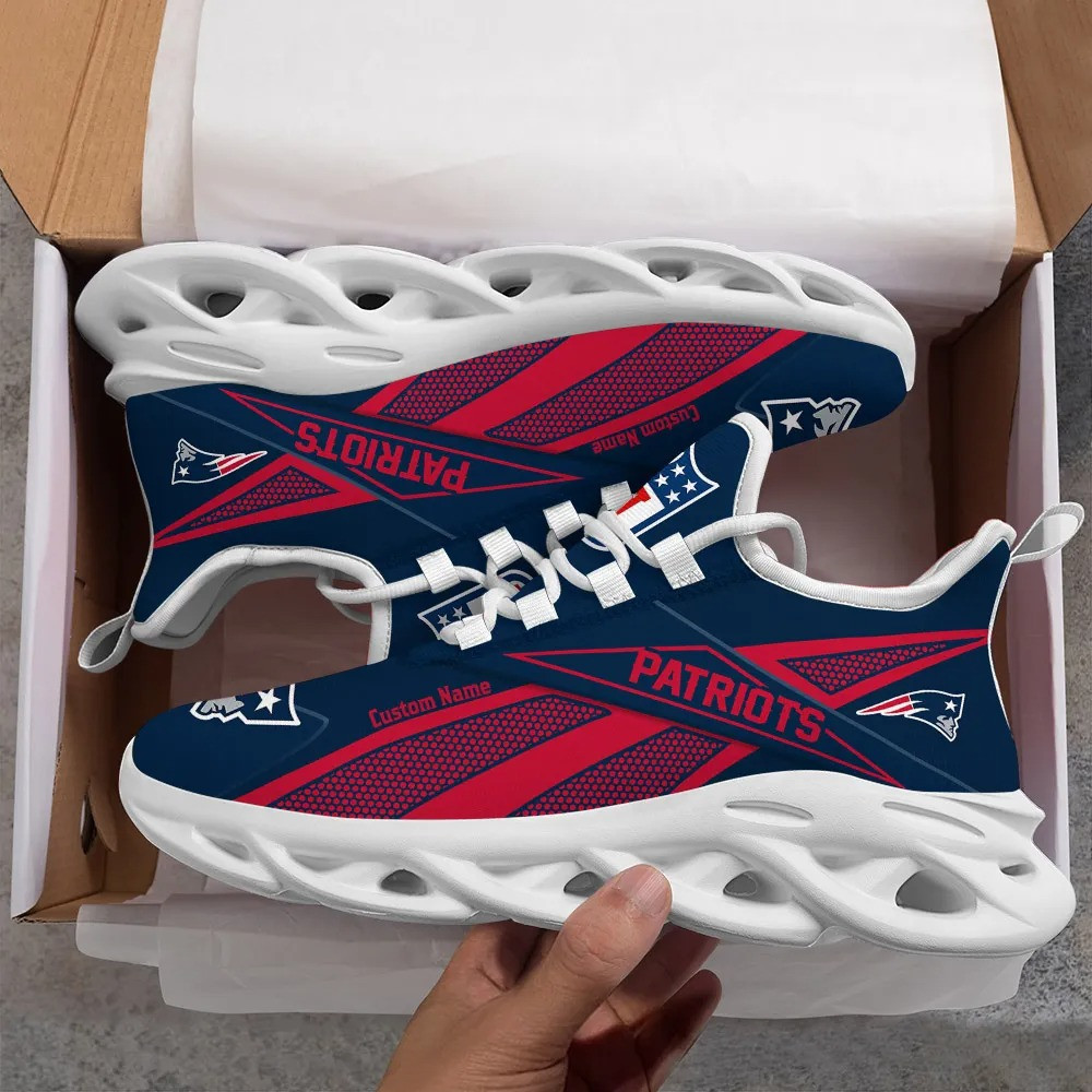 Ideafootwear New England Patriots Max Soul Shoes Sneakers For Men And Women 3