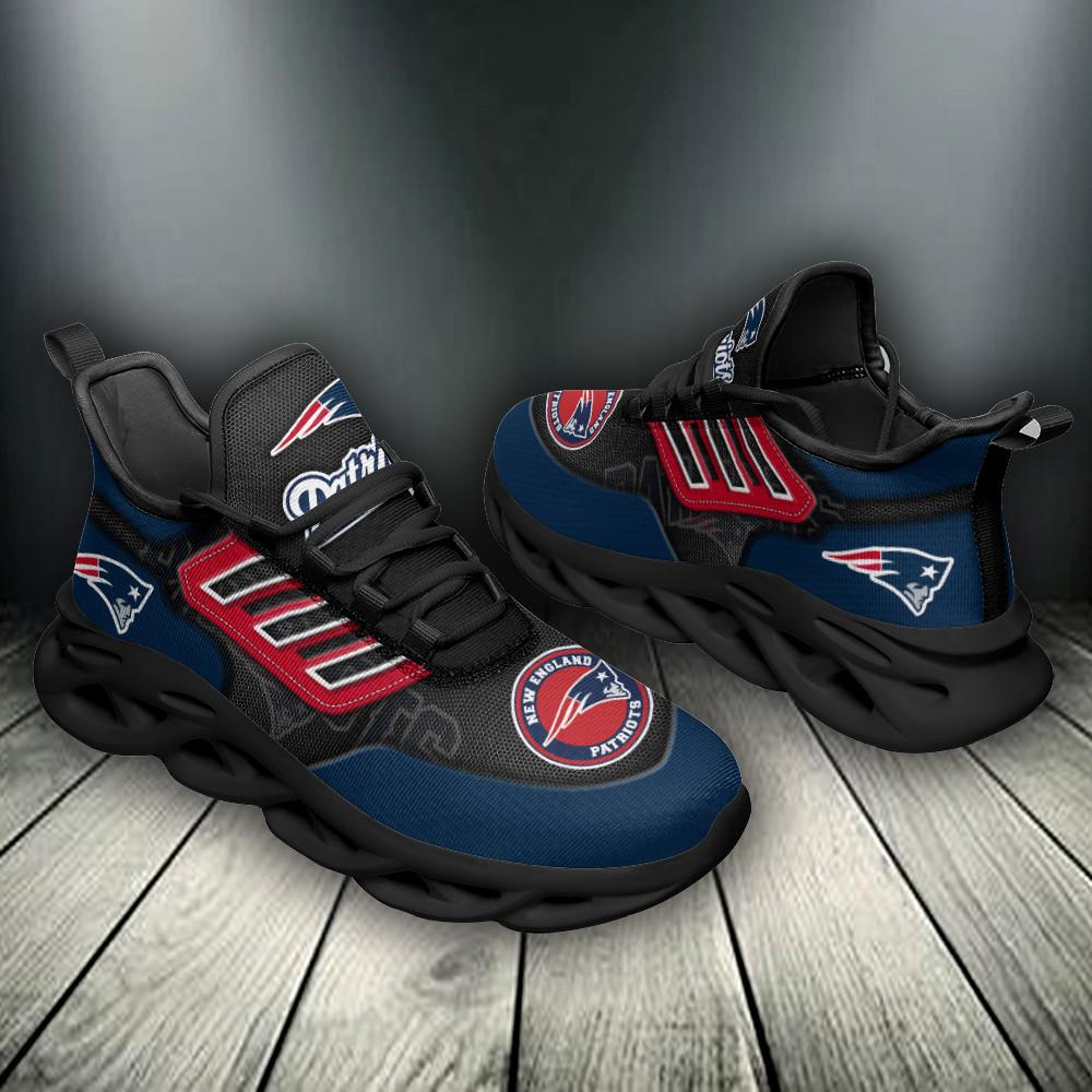 Ideafootwear New England Patriots Max Soul Shoes Sneakers For Men And Women 12