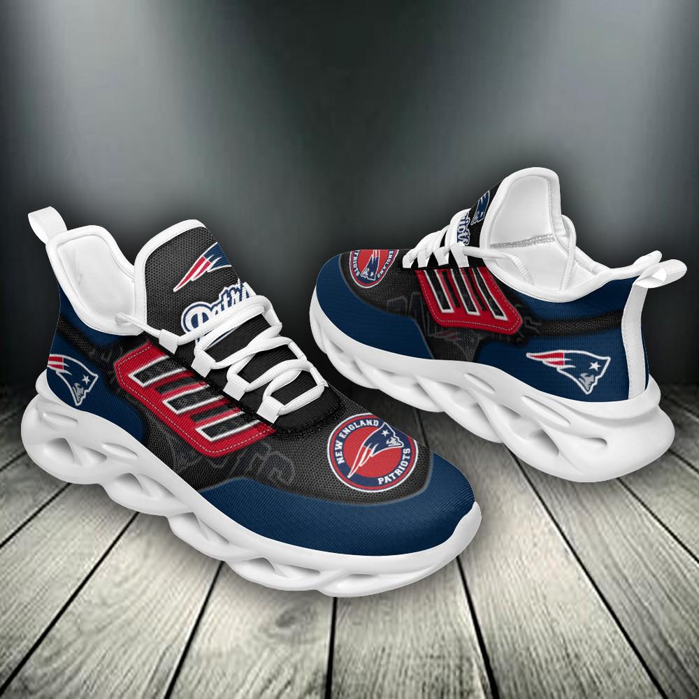 Ideafootwear New England Patriots Max Soul Shoes Sneakers For Men And Women 12