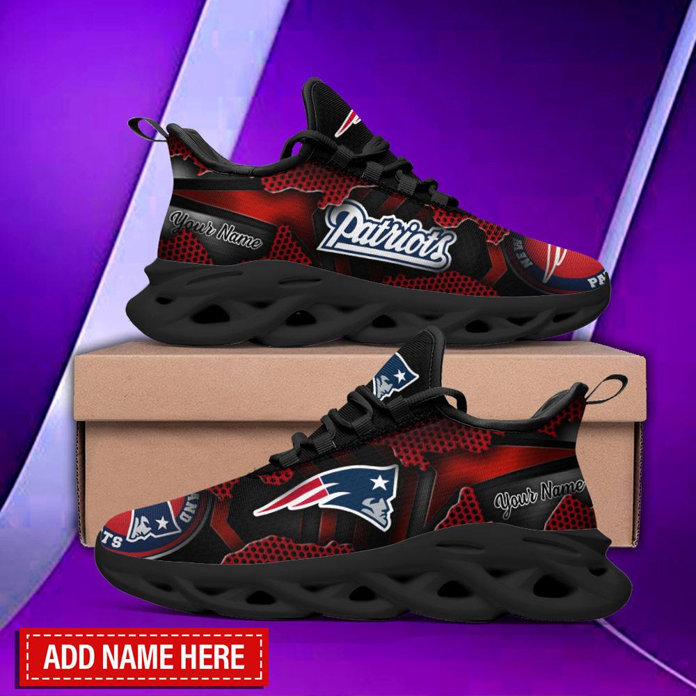 Ideafootwear New England Patriots Max Soul Shoes Sneakers For Men And Women 42
