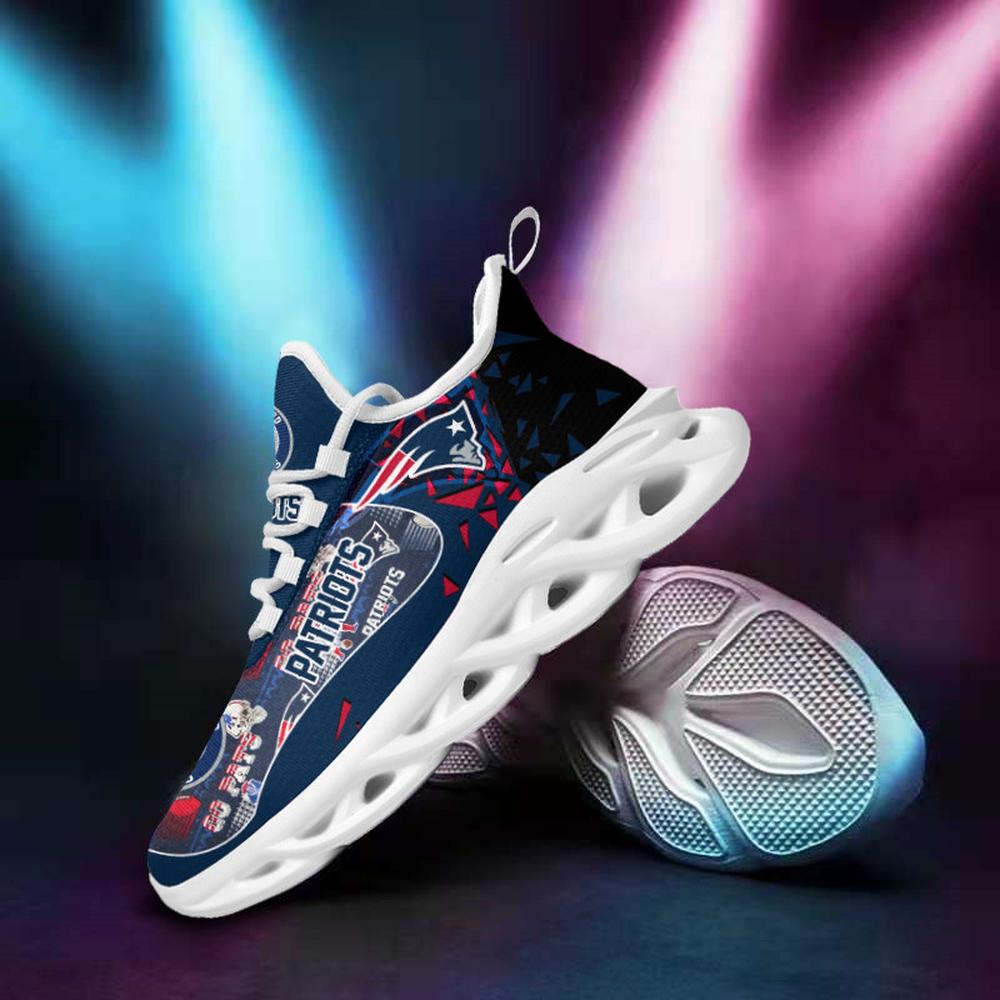 Ideafootwear New England Patriots Max Soul Shoes Sneakers For Men And Women 18