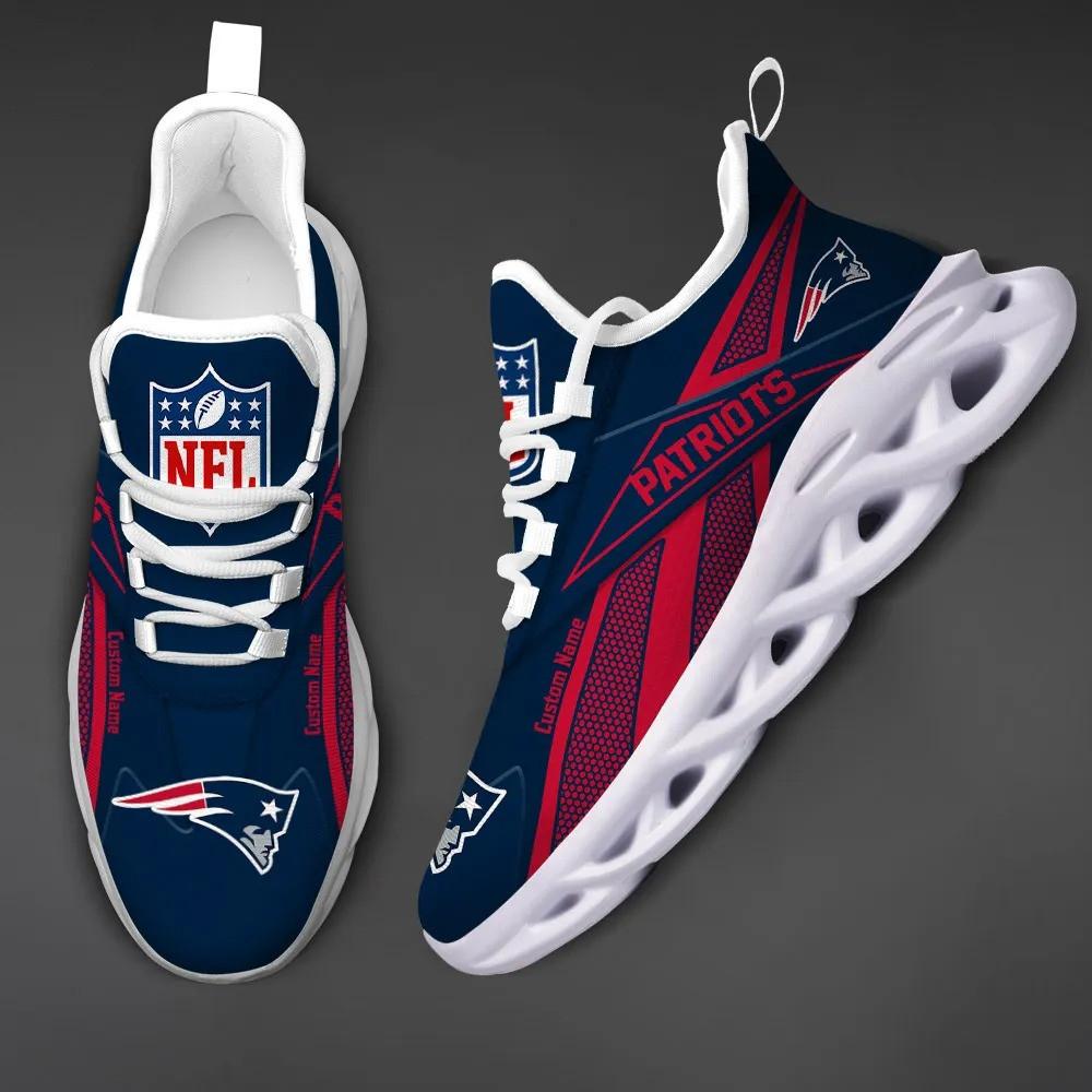 Ideafootwear New England Patriots Max Soul Shoes Sneakers For Men And Women 3