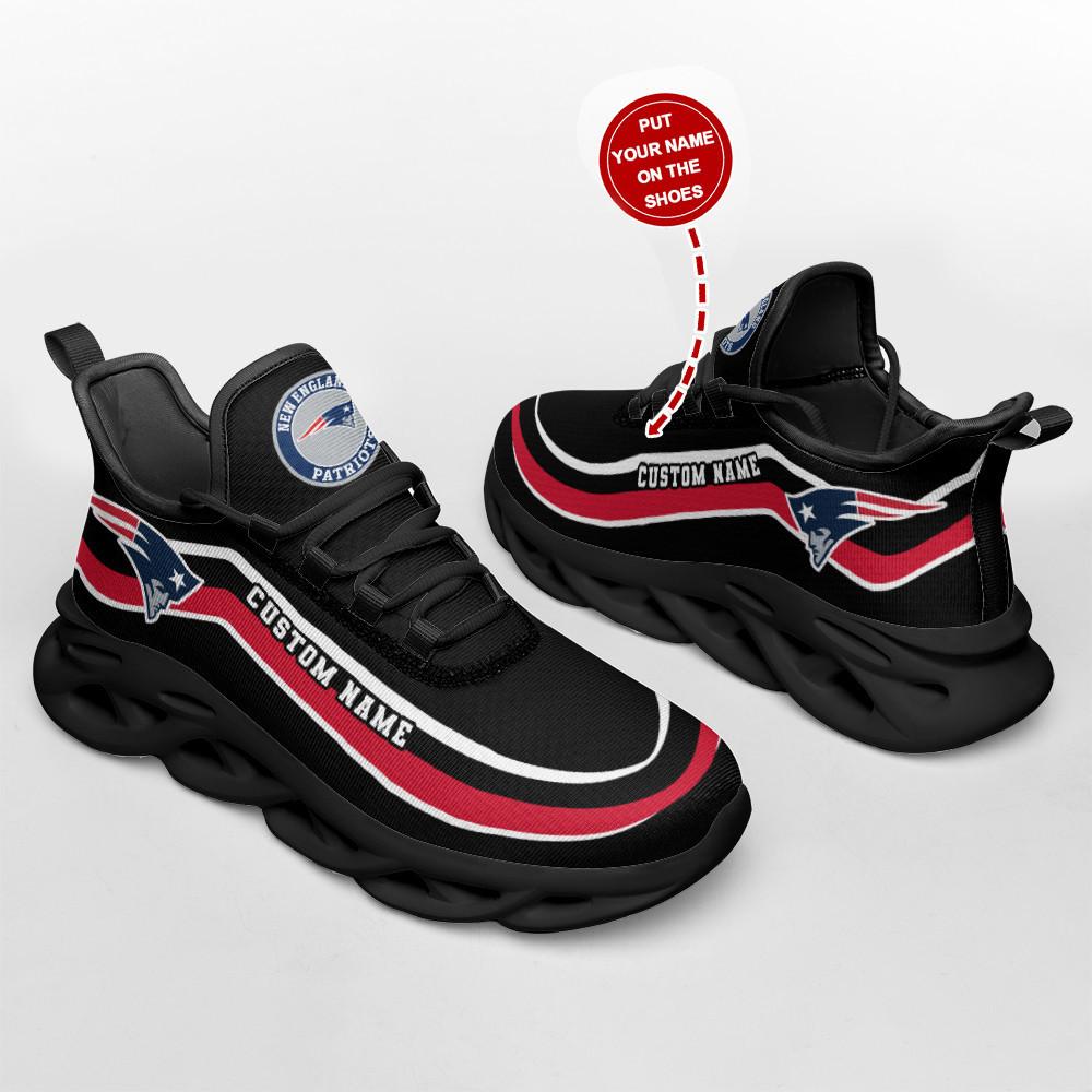 Ideafootwear New England Patriots Max Soul Shoes Sneakers For Men And Women 39