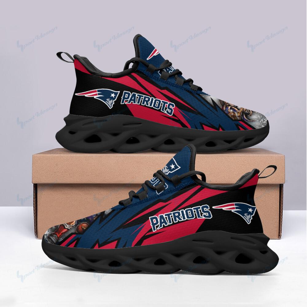 Ideafootwear New England Patriots Max Soul Shoes Sneakers For Men And Women 15