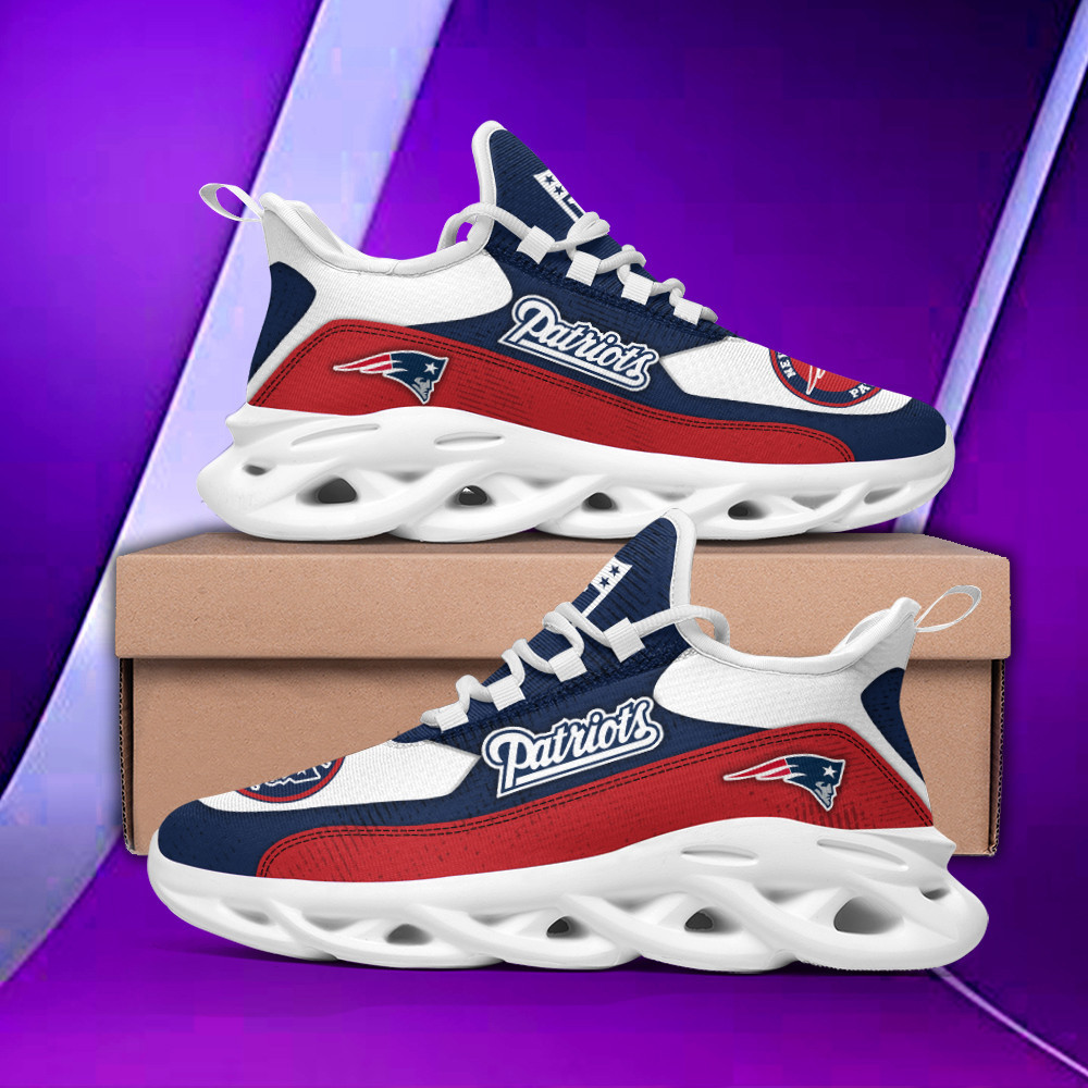 Ideafootwear New England Patriots Max Soul Shoes Sneakers For Men And Women 13