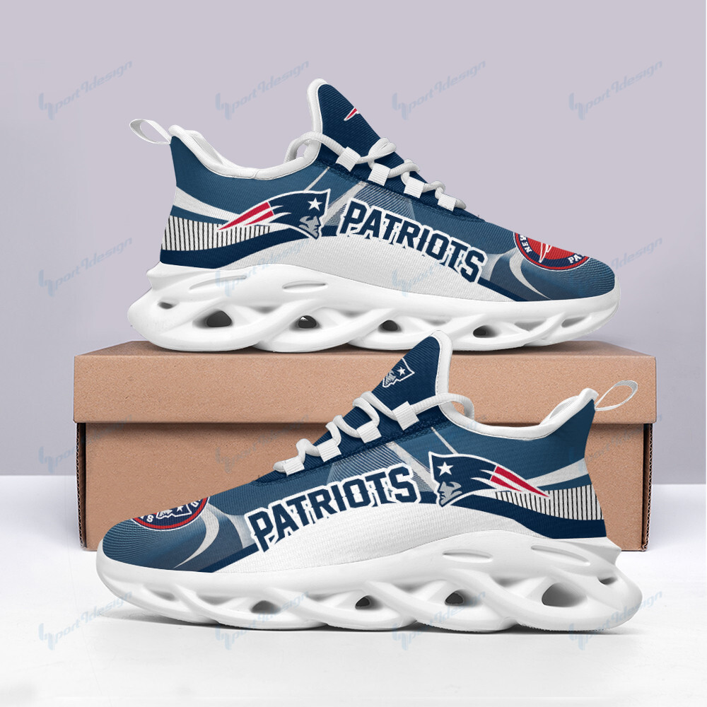 Ideafootwear New England Patriots Max Soul Shoes Sneakers For Men And Women 19