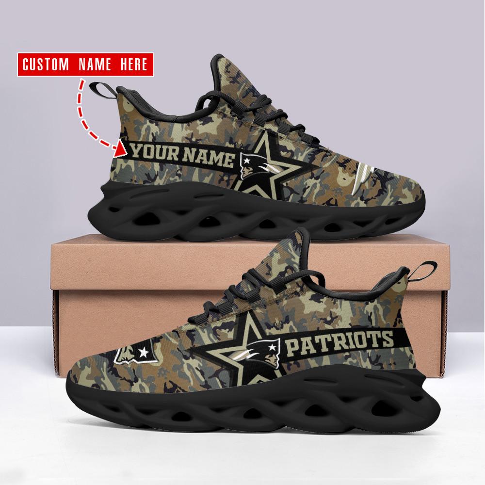 Ideafootwear New England Patriots Max Soul Shoes Sneakers For Men And Women 35