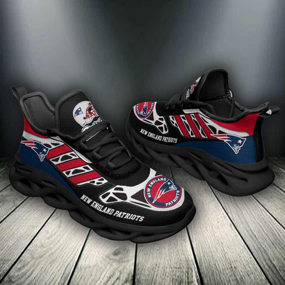 Ideafootwear New England Patriots Max Soul Shoes Sneakers For Men And Women 8