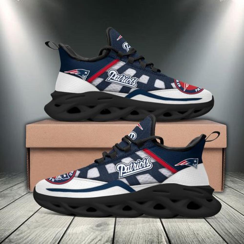 Ideafootwear New England Patriots Max Soul Shoes Sneakers For Men And Women 9