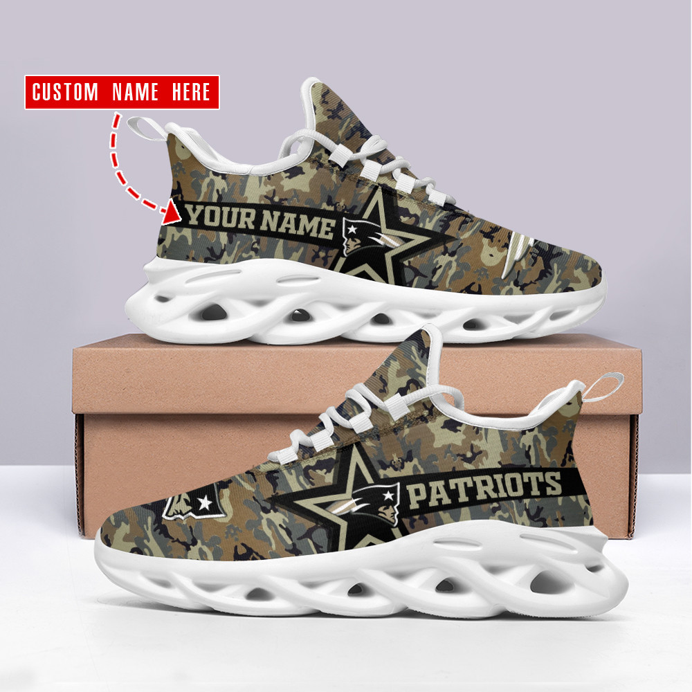 Ideafootwear New England Patriots Max Soul Shoes Sneakers For Men And Women 35