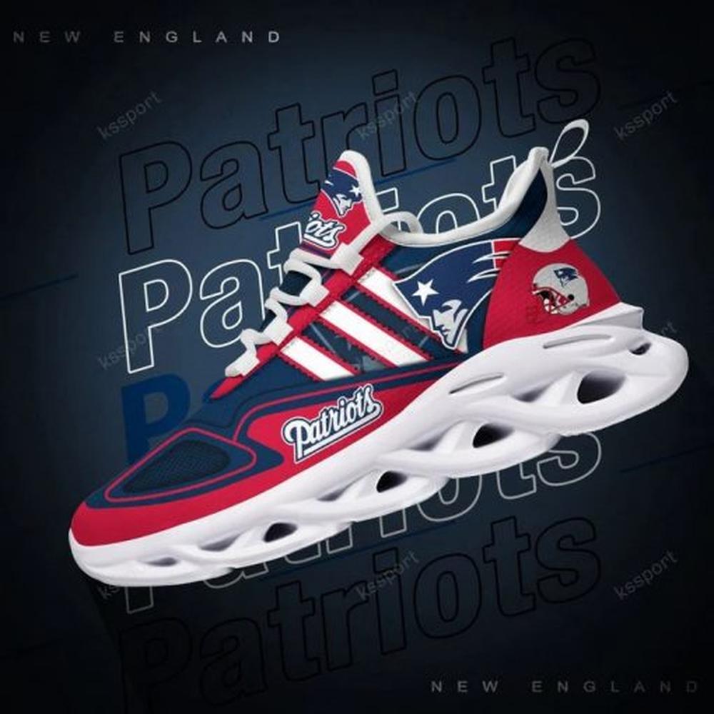 Ideafootwear New England Patriots Max Soul Shoes Sneakers For Men And Women 55