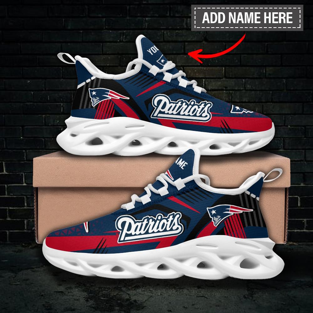 Ideafootwear New England Patriots Max Soul Shoes Sneakers For Men And Women 38