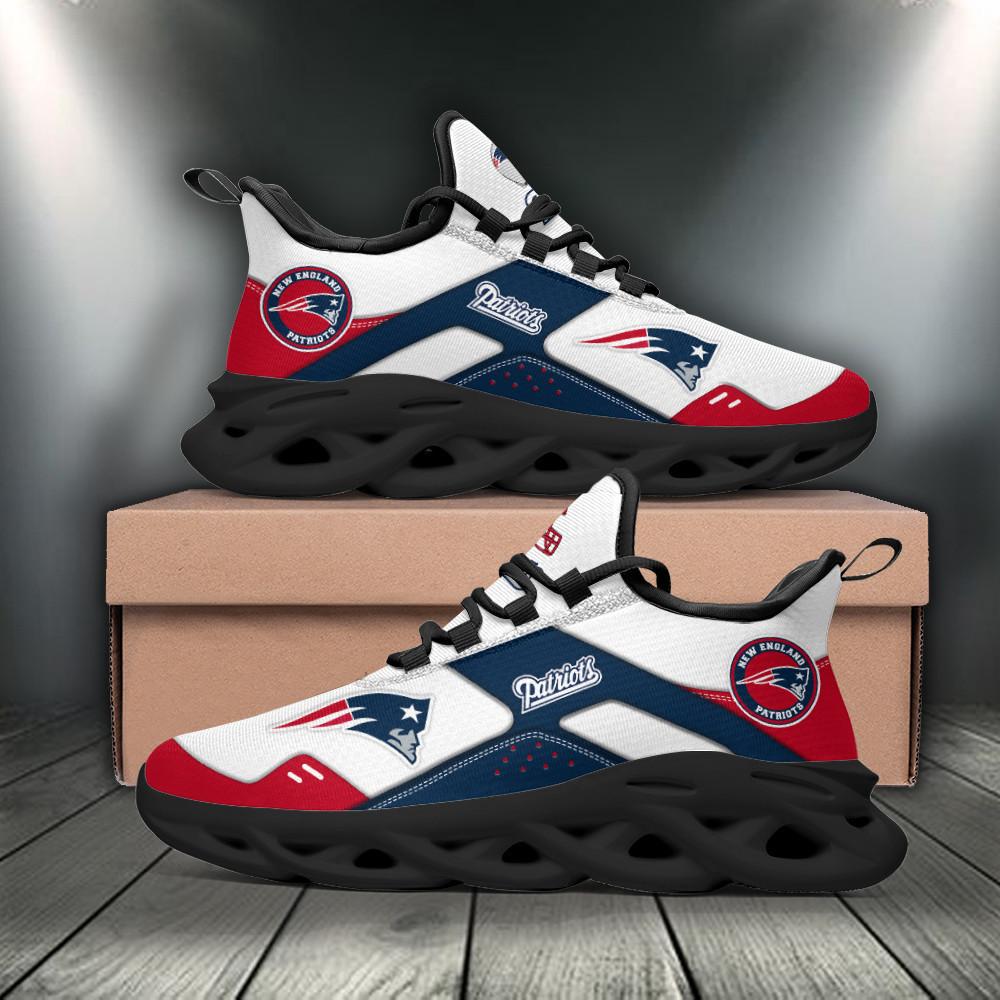 Ideafootwear New England Patriots Max Soul Shoes Sneakers For Men And Women 2