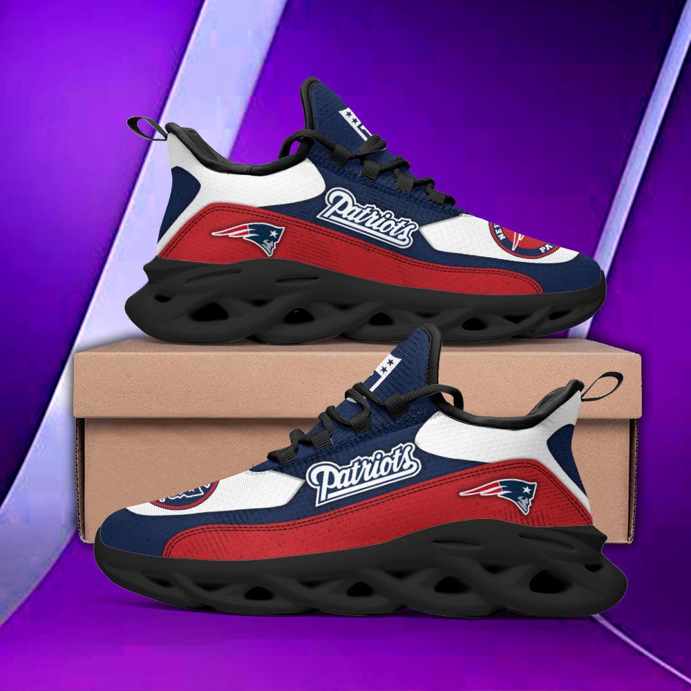 Ideafootwear New England Patriots Max Soul Shoes Sneakers For Men And Women 24