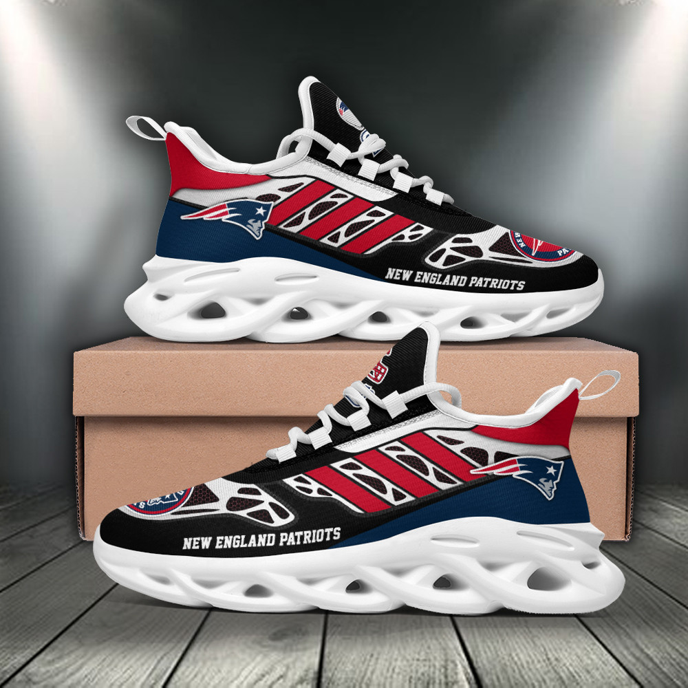 Ideafootwear New England Patriots Max Soul Shoes Sneakers For Men And Women 8