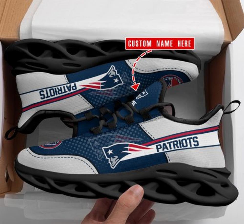 Ideafootwear New England Patriots Max Soul Shoes Sneakers For Men And Women 45