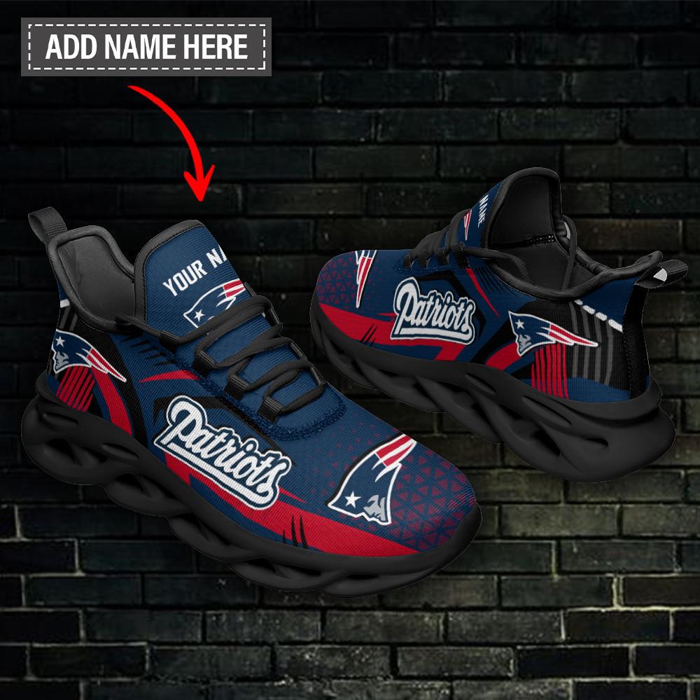 Ideafootwear New England Patriots Max Soul Shoes Sneakers For Men And Women 38
