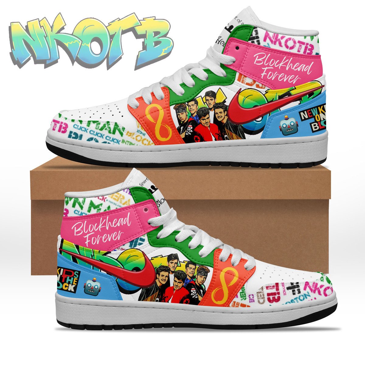 Ideafootwear New Kids On The Block AJ1 High Sneakers Shoes For Men And Women 3