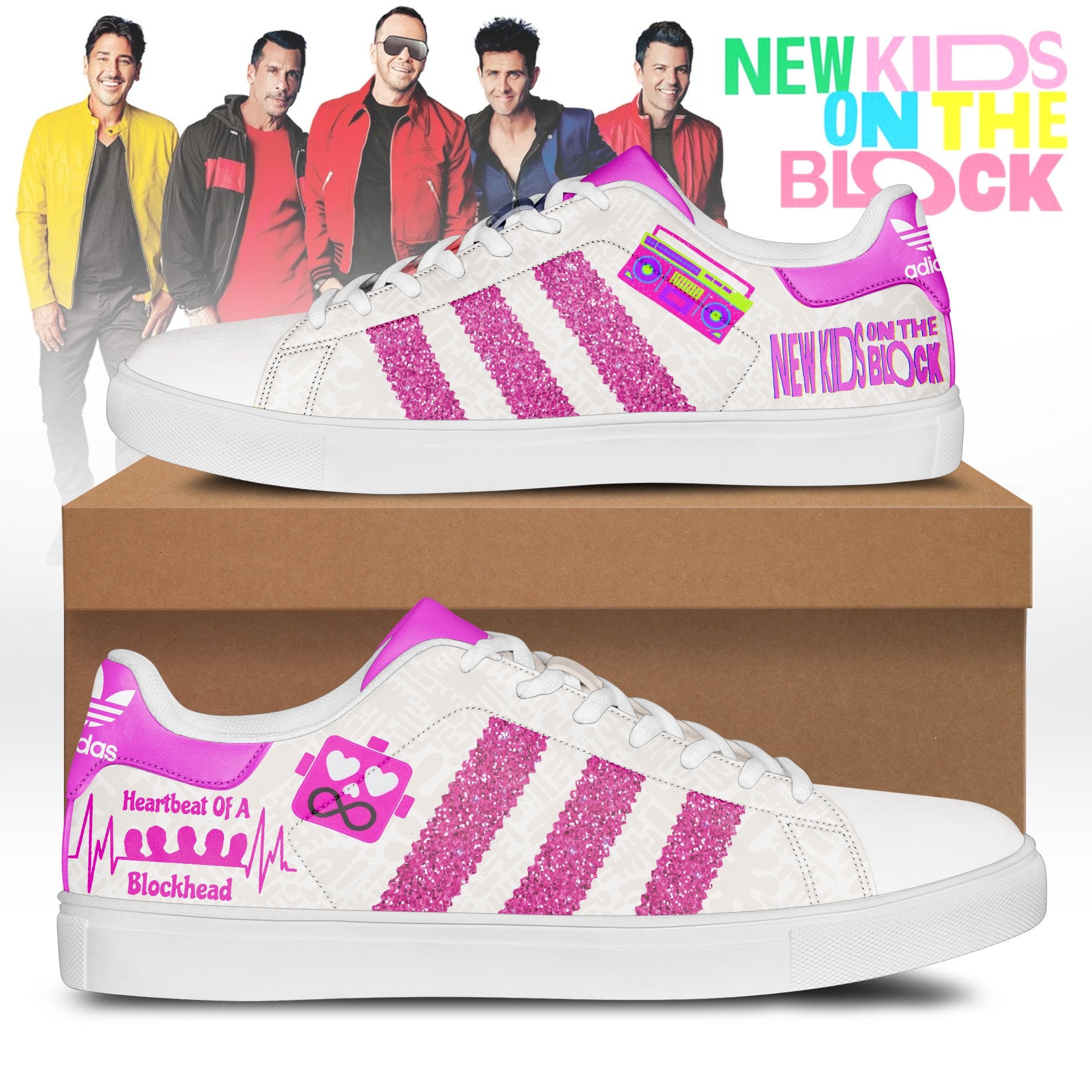 Ideafootwear New Kids On The Block Skate Stan Shoes Sneakes For Men And Women 1