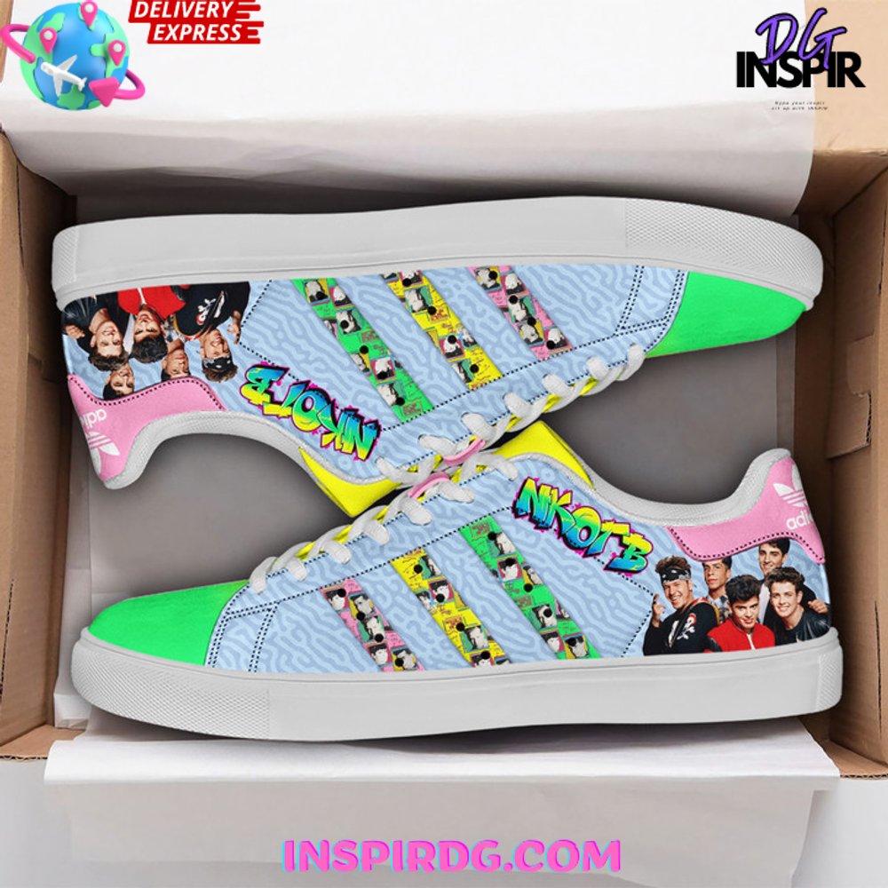 Ideafootwear New Kids On The Block Skate Stan Shoes Sneakes For Men And Women 3