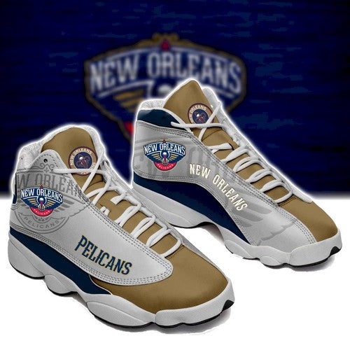 Ideafootwear New Orleans Pelicans AJ13 Sneakers Shoes For Men And Women 3