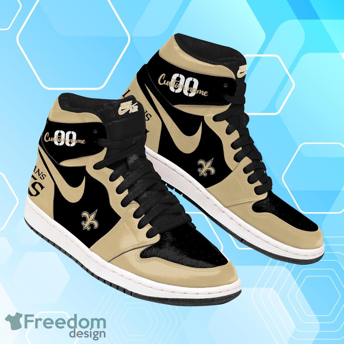 Ideafootwear New Orleans Saints AJ1 High Sneakers Shoes For Men And Women 2