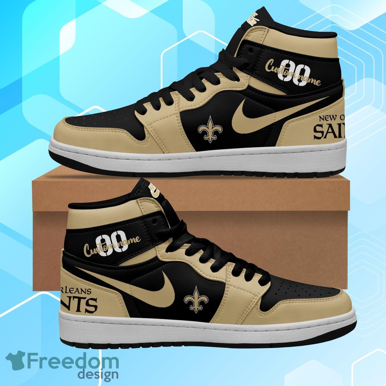 Ideafootwear New Orleans Saints AJ1 High Sneakers Shoes For Men And Women 2
