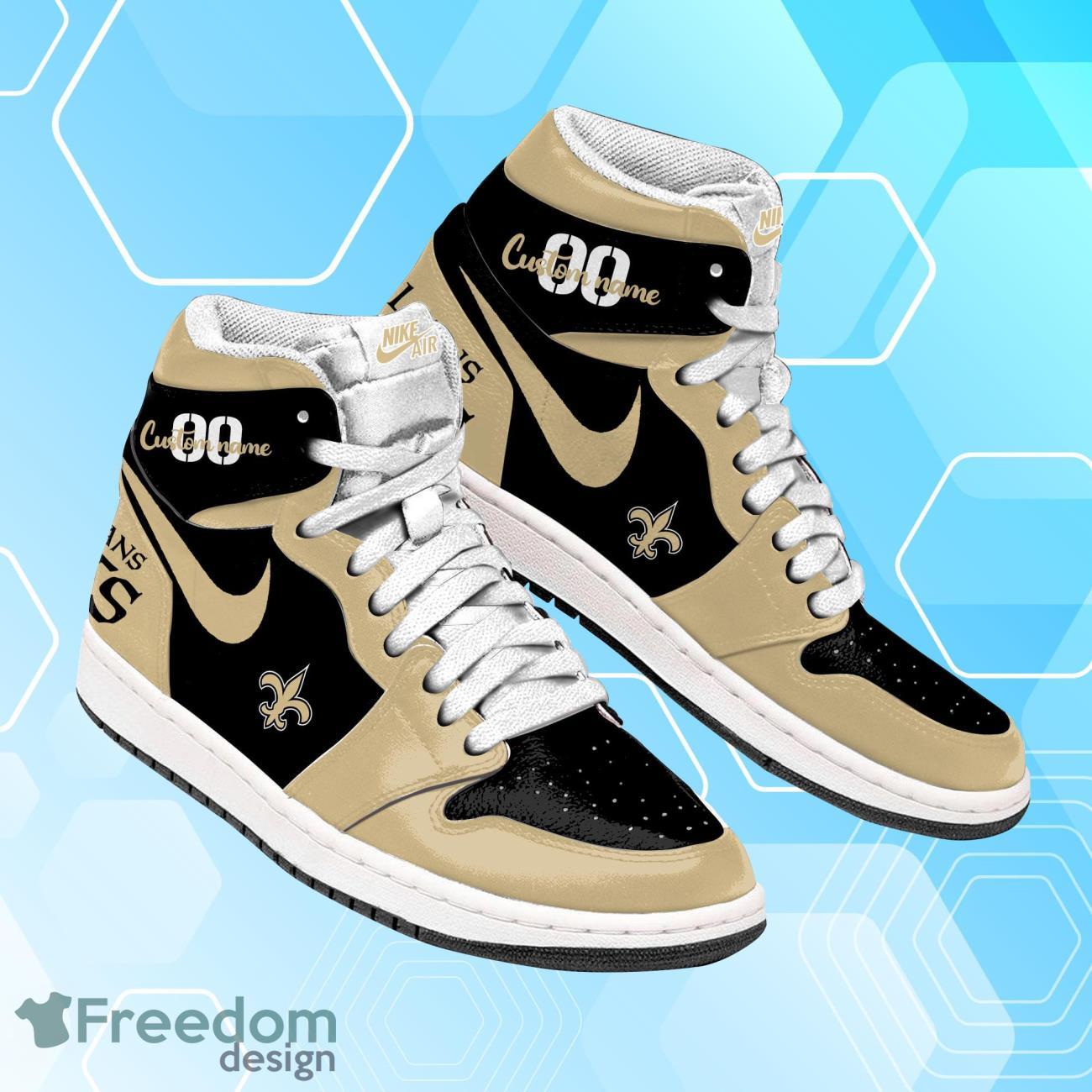 Ideafootwear New Orleans Saints AJ1 High Sneakers Shoes For Men And Women 1